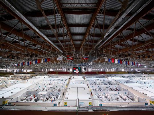 In Pictures: Moscow turns ice rink into COVID-19 hospital