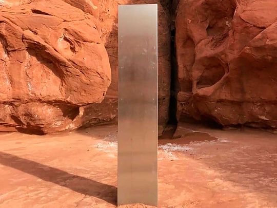 Mysterious shiny monolith found in otherworldly Utah desert