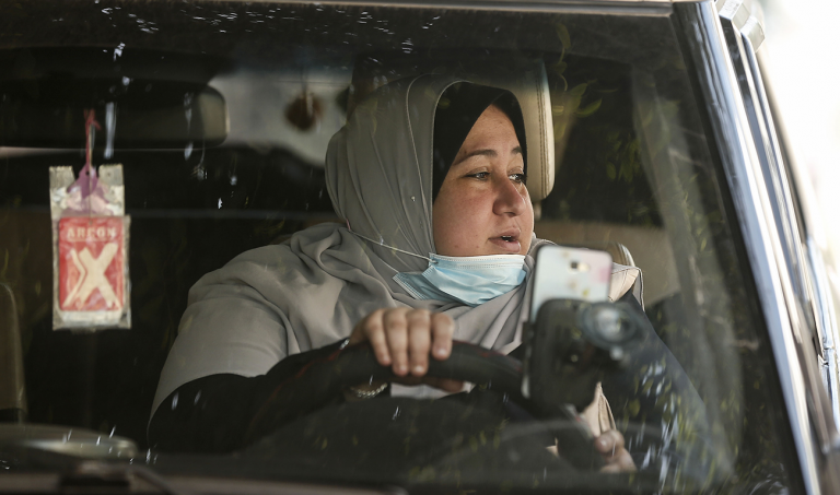 Meet Gaza’s first woman taxi driver