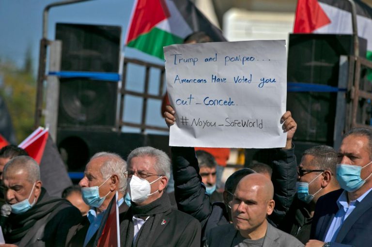 US-Palestine nationals denounce Pompeo visit