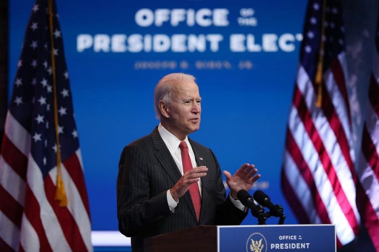 Biden denounces ‘irresponsible’ Trump fight to reverse election