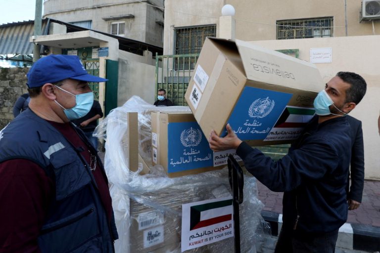 Gaza gets vital medical aid as hospitals struggle with rising infections