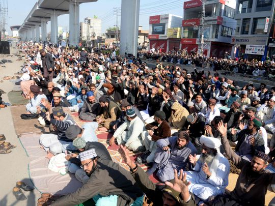 Huge crowd gathers for Pakistani firebrand cleric’s funeral