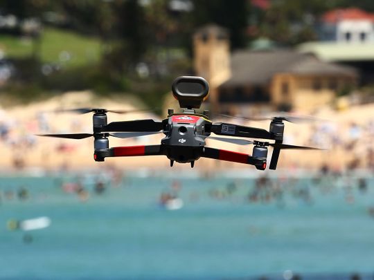 Drones patrol Sydney beaches to ensure crowds are COVID-19 safe