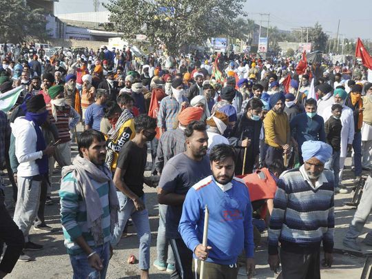 Delhi police allows peaceful farmers’ protest