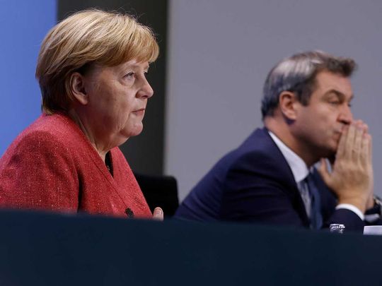 Germany’s Merkel says she is very worried about pandemic in Berlin