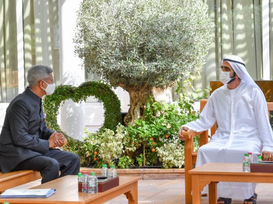 Sheikh Mohammed receives letter from Indian Prime Minister in Dubai