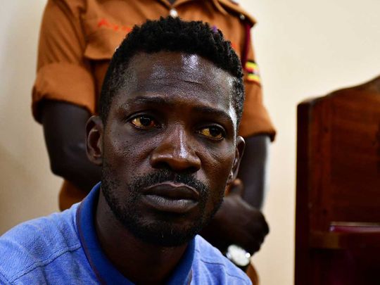 Uganda opposition leader Bobi Wine charged, freed on bail