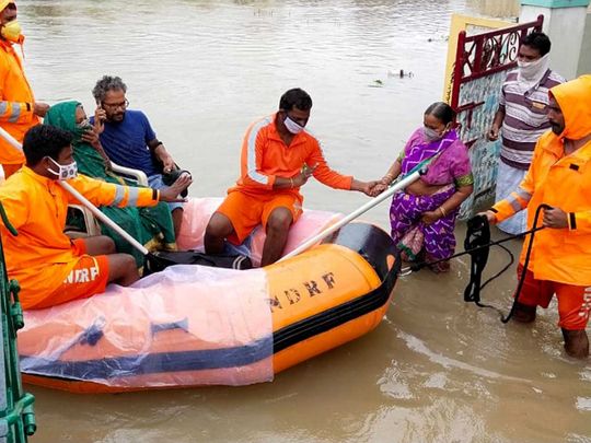 Telangana stops financial assistance to flood hit families, protests erupt