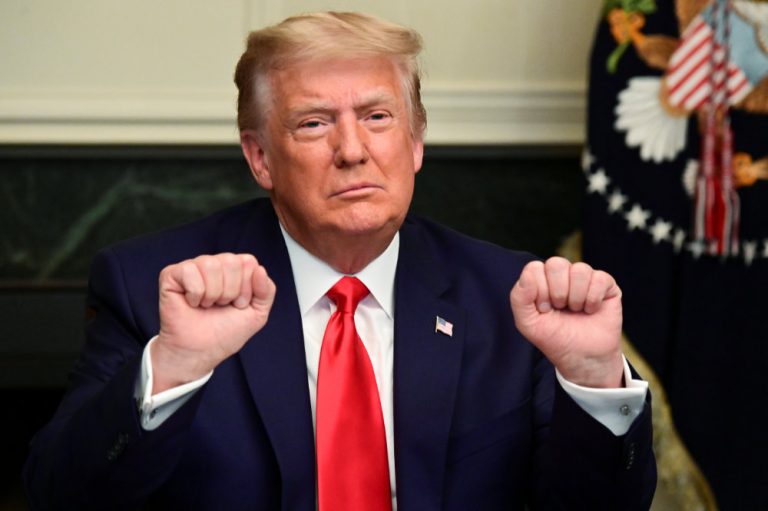 Trump says he’ll leave if Electoral College seats Biden