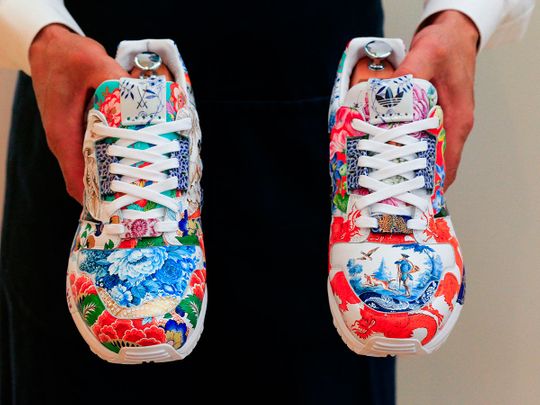 This pair of porcelain sneakers could sell for $1 million