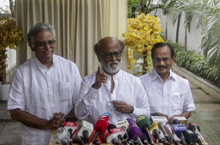 Indian action hero Rajinikanth enters political fray