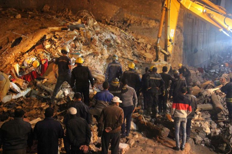 Six killed in building collapse in northern Egypt