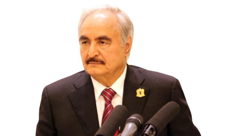 Haftar arrives in Cairo as El-Sisi and Macron discuss crisis in Paris