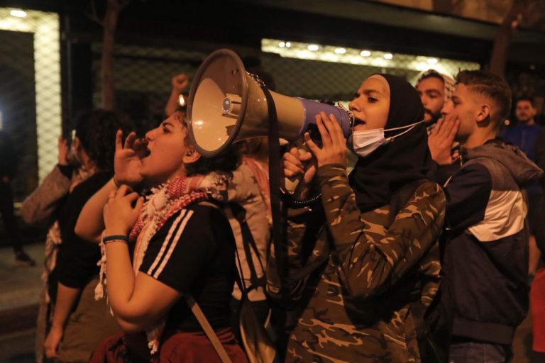 Lebanon police scuffle with students protesting tuition hikes