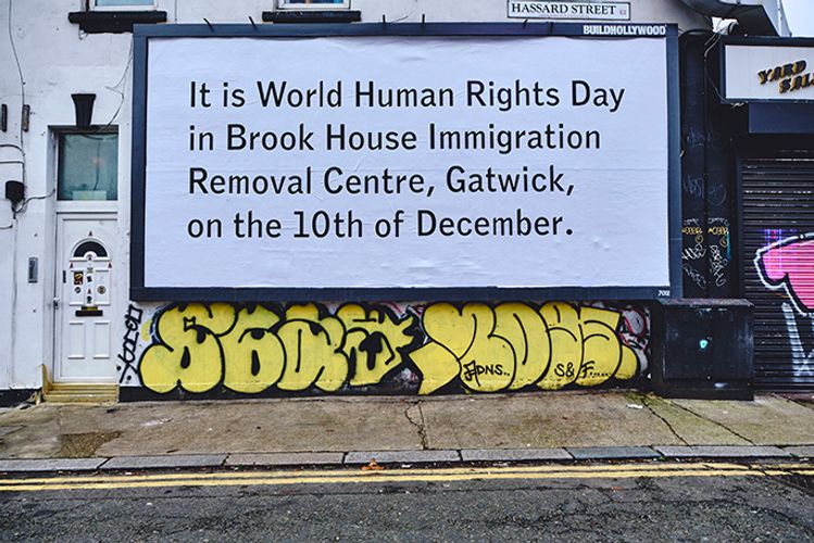 Jeremy Deller marks World Human Rights Day with UK-wide poster campaign