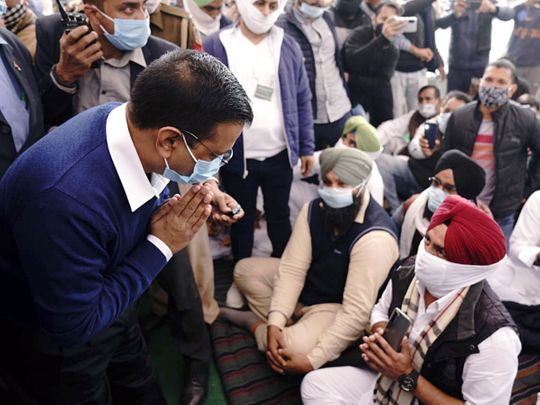 Farmers’ Protest: AAP alleges Arvind Kejriwal under house arrest, Delhi Police Denies Claim