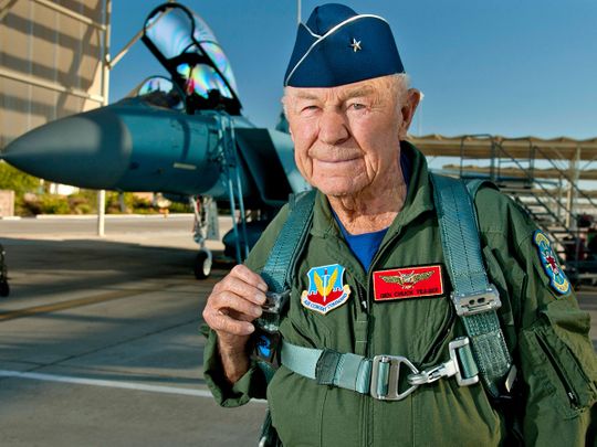 Chuck Yeager, test pilot who broke sound barrier, dies at 97