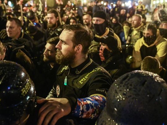 4 stabbed, 1 shot as Trump supporters, opponents clash