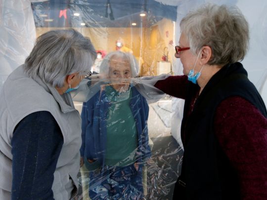 Cuddling in COVID: ‘Hug bubble’ lets seniors feel the magic of touch