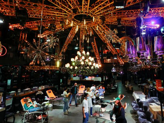 Photos: Swiss nightclub, shuttered by COVID-19, reborn as blood donation centre