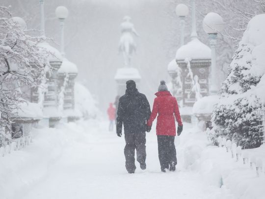 Photos: Frigid air led to record-breaking snowfall in US Northeast