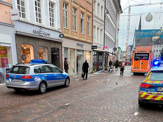 Two killed as car ploughs into pedestrian zone in German town