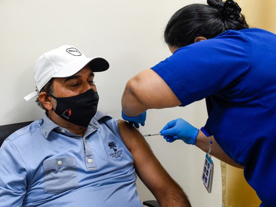 Watch: Dubai residents queue up to receive COVID-19 vaccination