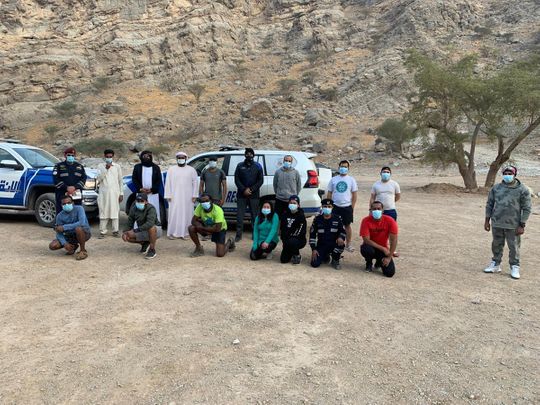 RAK Police rescue nine people stranded in Wadi Naqab
