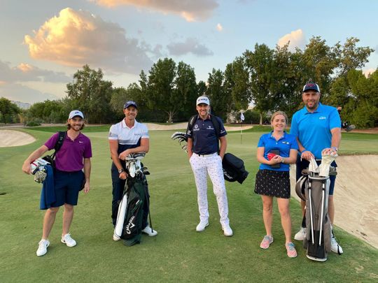 Watch: Dubai doctor’s day out with international golfing stars to pay tribute to her COVID-19 efforts