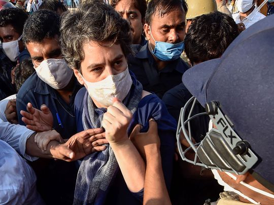 Farmers’ Protest:  Delhi Police detains Priyanka Gandhi, other Congress leaders