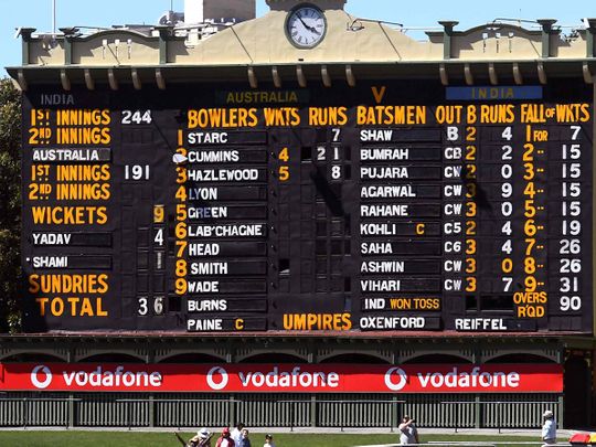 Australia skittle India for 36 in first Test – infamous scorecard in pictures