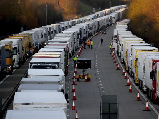 Britain sends more troops to Dover to clear lorry queues