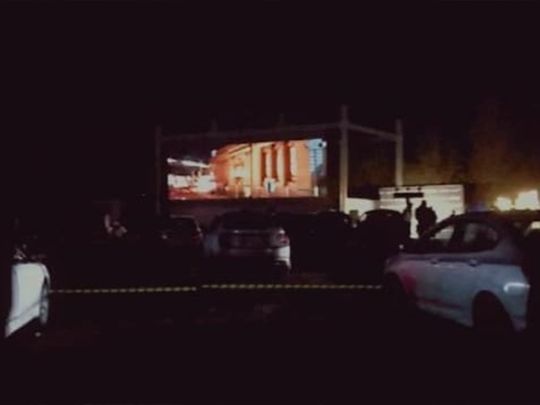 Pakistan: Interior Minister Sheikh Rashid Ahmed inaugurates first drive-in cinema at Islamabad’s F-9 Park