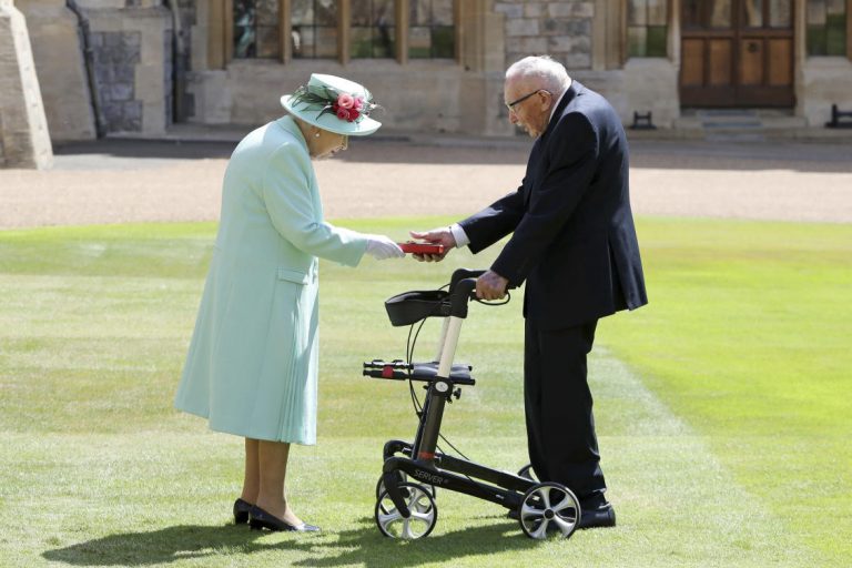 Capt. Tom Moore, UK veteran who walked for NHS, dies at 100