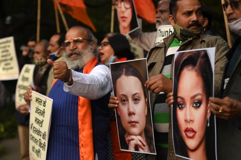 Indian government hits back at celebrity social media posts supporting farmers’ protests