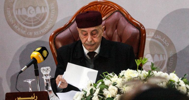 Head of Libyan parliament arrives in Cairo following invitation from Egyptian president