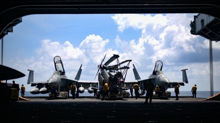 Two US carrier groups conduct joint operations in South China Sea