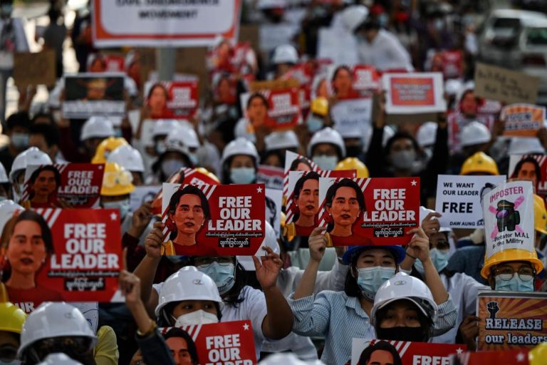 Myanmar protesters back on streets despite police violence