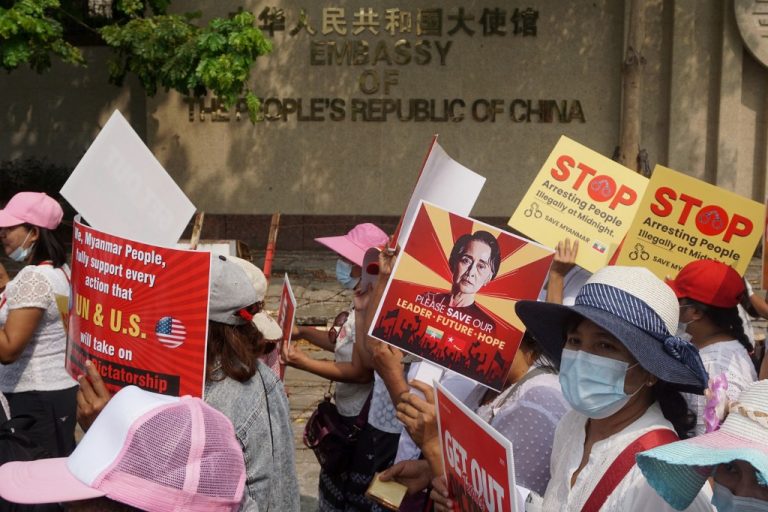 Anti-Chinese rallies in Myanmar as rumors spread Beijing supported coup 