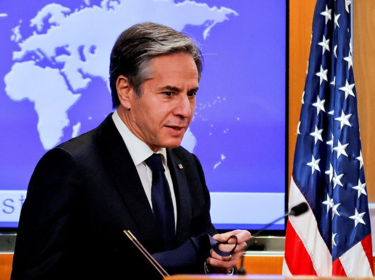 Blinken stresses two-state solution to Palestinian conflict in call with Israeli minister