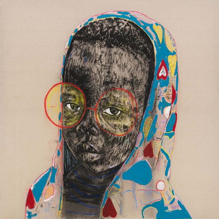 Mixed-Media Portraits by Nelson Makamo Reflect Childhood Innocence and Wonder