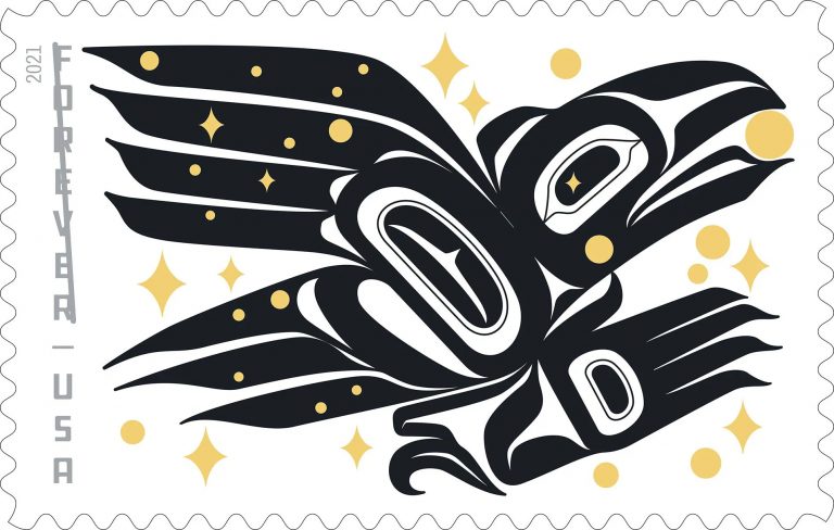 The First USPS Stamp Designed by an Alaska Native Artist Features a Trickster Raven as It Steals the Sun