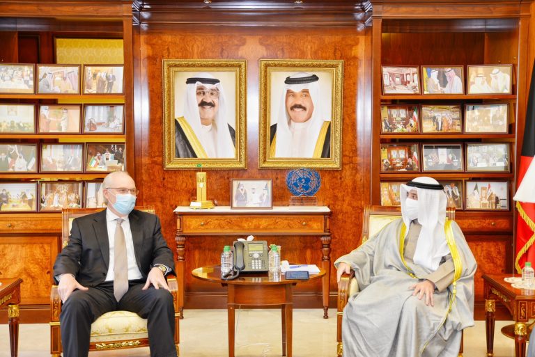US envoy to Yemen Lenderking meets Kuwaiti foreign minister