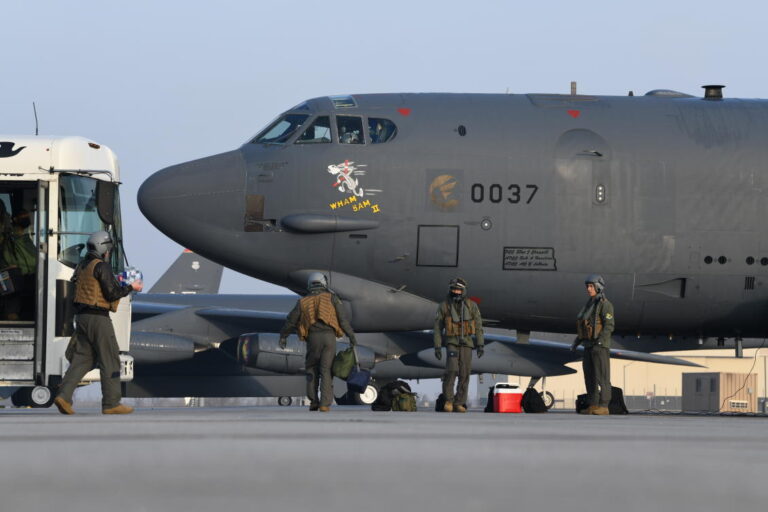 B-52s again fly over Middle East in US military warning to Iran
