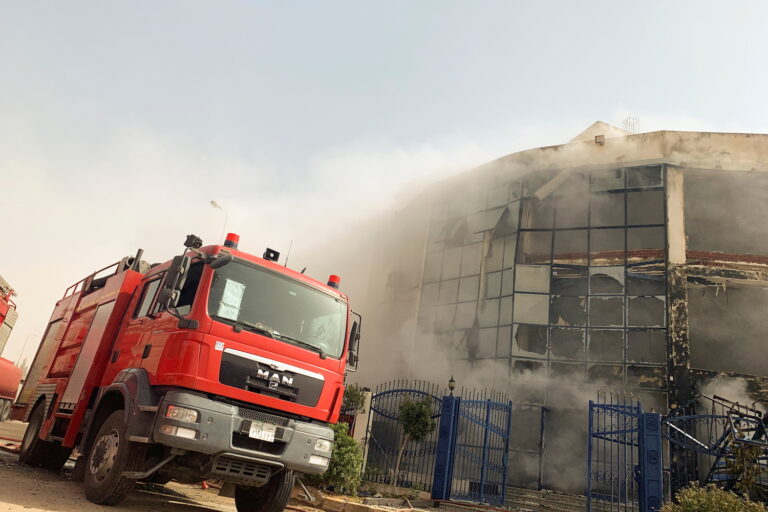 At least 20 dead in Egypt clothing factory fire