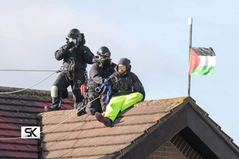 Pro-Palestinian activists target Israeli-owned factory in UK