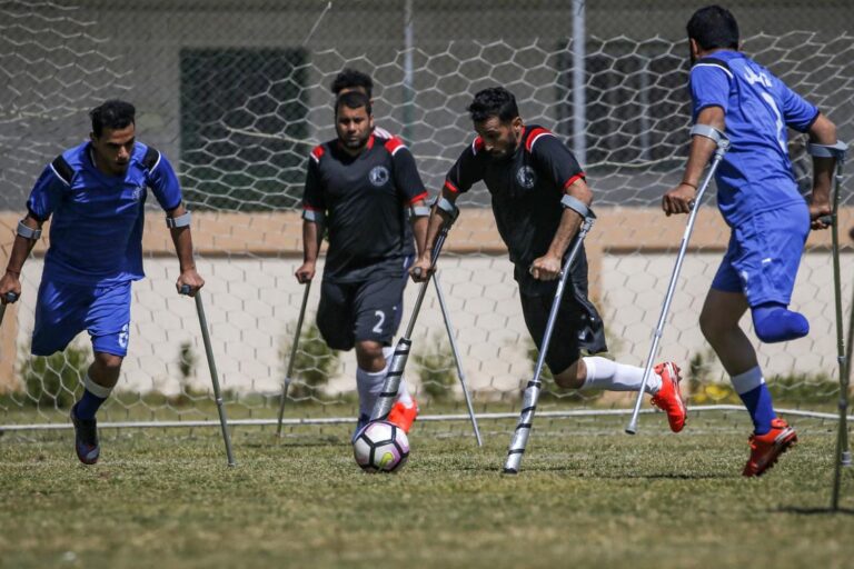In Gaza, loss of a leg doesn’t deter ‘hero’ footballers