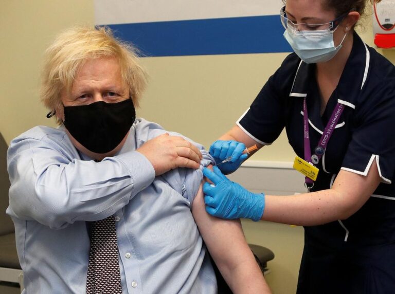 UK PM receives first dose of AstraZeneca vaccine