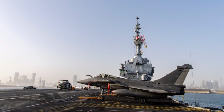 French aircraft carrier Charles de Gaulle arrives in Abu Dhabi